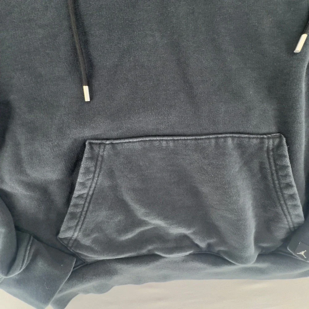JNike Air Jordan Heavyweight 2.5lb French Terry Hoodie Mens Med Black DO6094-010